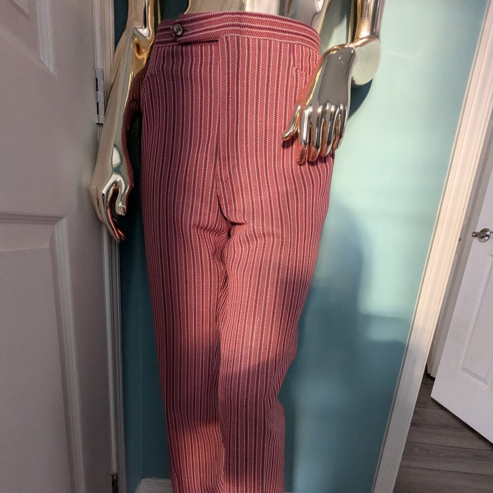 Vintage striped pants - Fortrel made in Canada